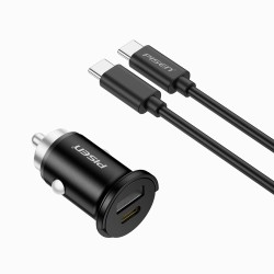 PISEN Quick Mini Car Charger USB-C+USB-A 20W (TP-C77)